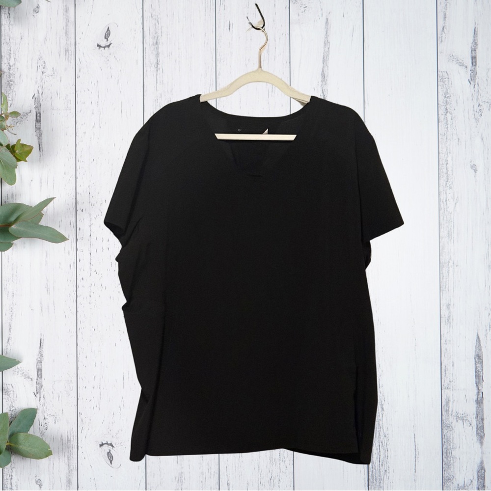 White Cross Black Scrub Set